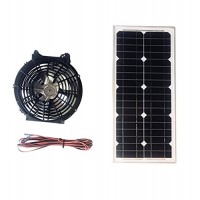 Powerful Portable Solar Fan 10" keeps you Cool and for Nice Breeze in Greenhouse  Backyard  Pool  Outdoor  Traveling  Camping  RV  Car or Truck - B07C138S85